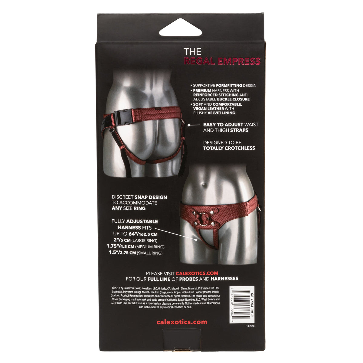 California Exotics - Her Royal Harness The Regal Empress Crotchless Strap On (Bronze) -  Strap On w/o Dildo  Durio.sg