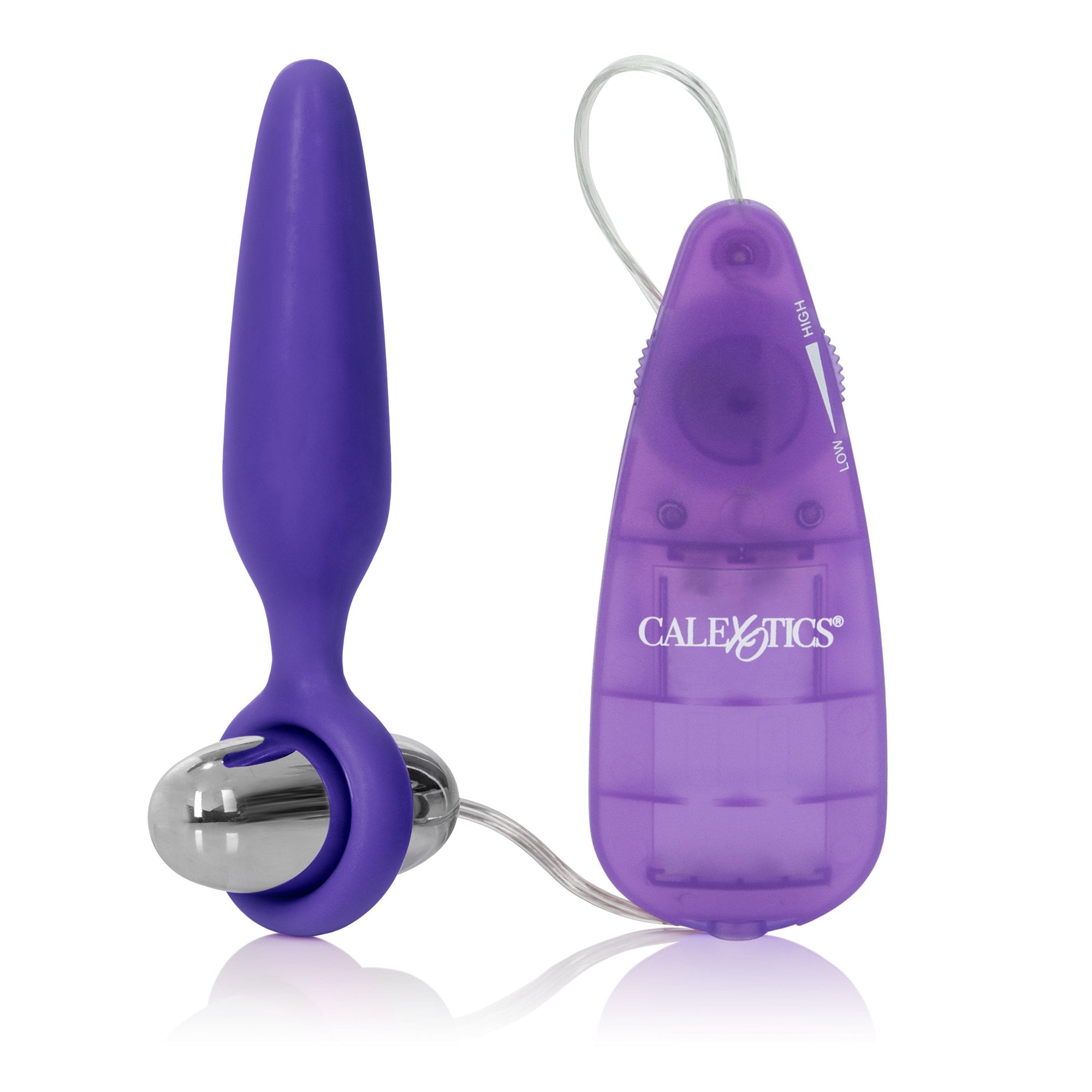 California Exotics - Hers Anal Massager Kit (Purple) -  Anal Kit (Vibration) Non Rechargeable  Durio.sg