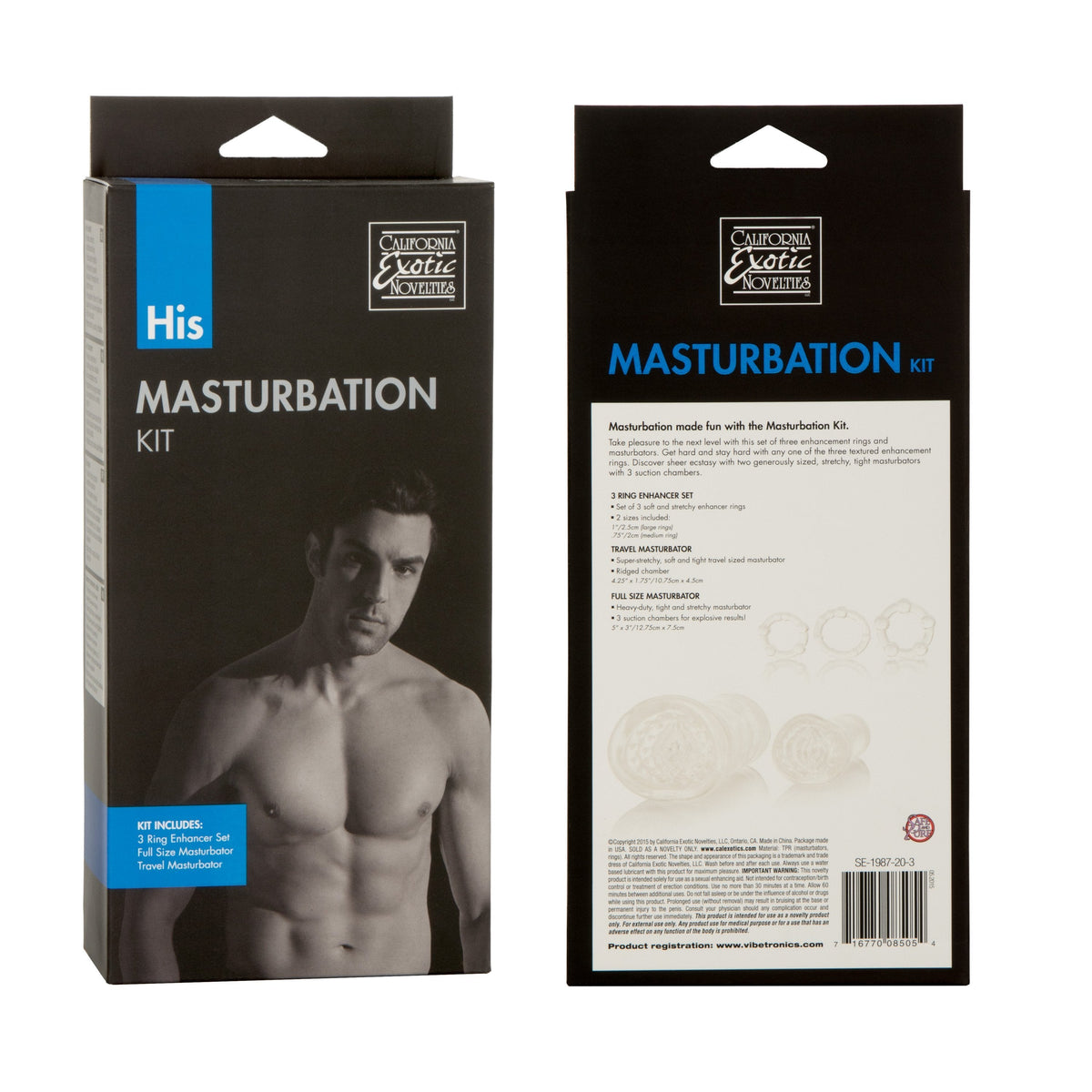 California Exotics - His Soft Stroker Masturbation Kit (Clear) -  Masturbator Soft Stroker (Non Vibration)  Durio.sg