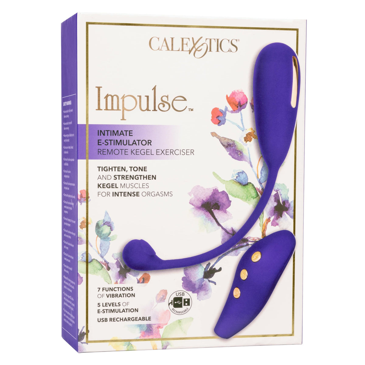 California Exotics - Impulse Intimate E Stimulator Remote Kegel Exerciser (Purple) -  Remote Control Kegel Balls (Vibration) Rechargeable  Durio.sg