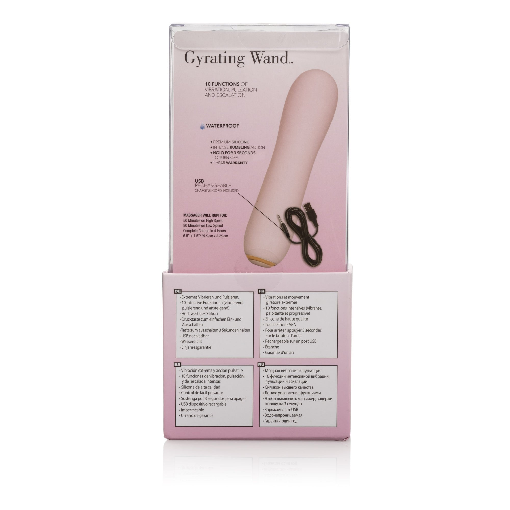 California Exotics - Inspire Gyrating Wand Bullet Vibrator (Pink) -  Bullet (Vibration) Rechargeable  Durio.sg