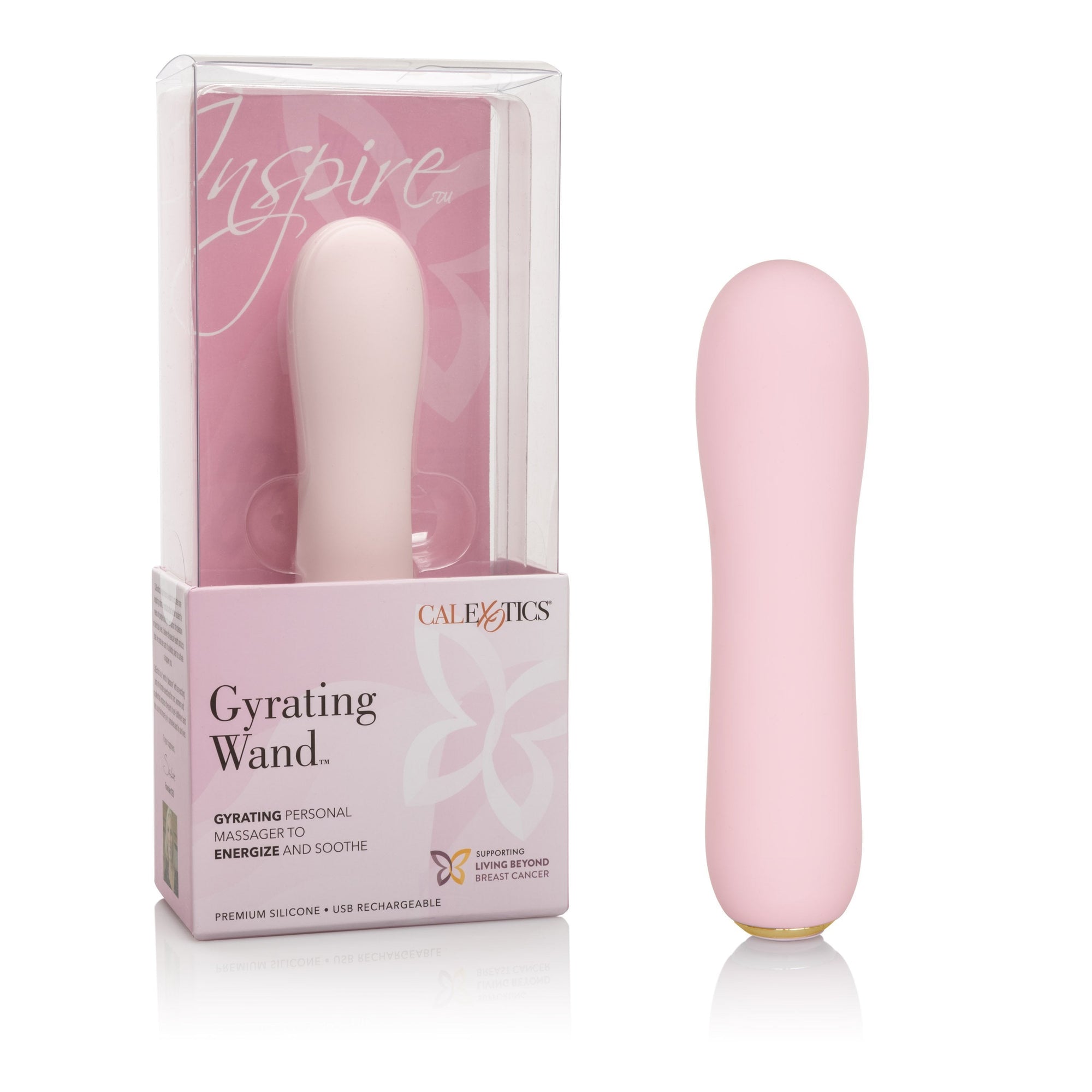 California Exotics - Inspire Gyrating Wand Bullet Vibrator (Pink) -  Bullet (Vibration) Rechargeable  Durio.sg