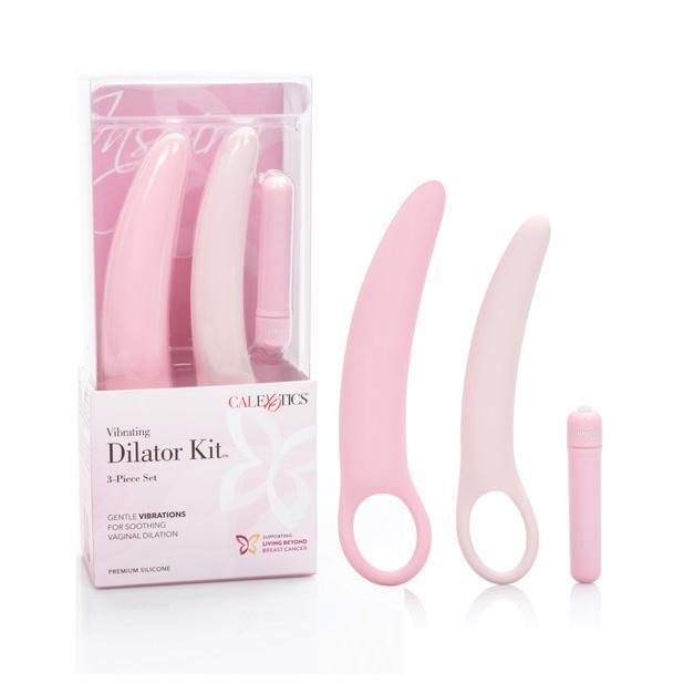 California Exotics - Inspire Vibrating 3 pcs Silicone Dilator Kit (Pink) -  Non Realistic Dildo w/o suction cup (Vibration) Non Rechargeable  Durio.sg