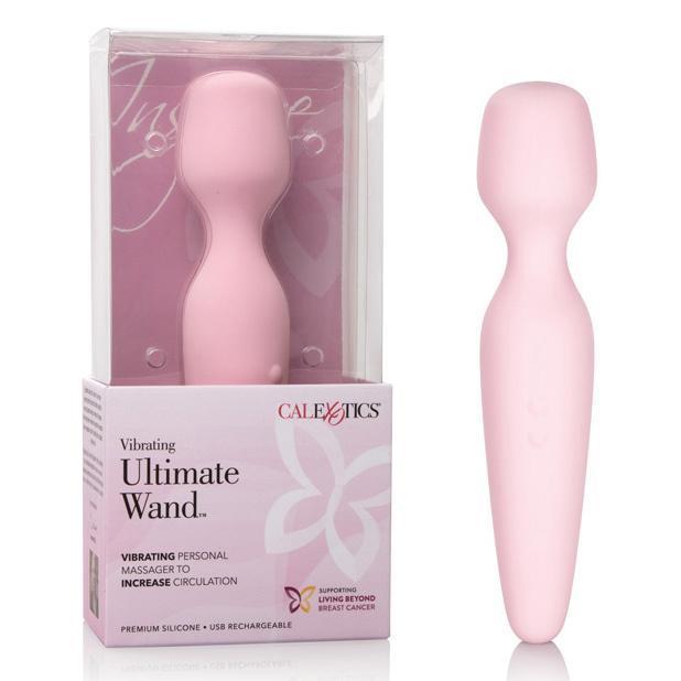 California Exotics - Inspire Vibrating Ultimate Wand Massager (Pink) -  Wand Massagers (Vibration) Rechargeable  Durio.sg
