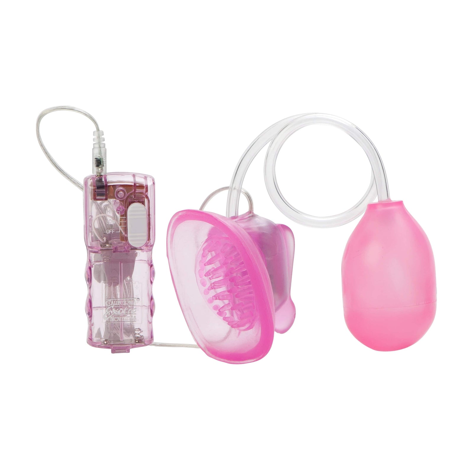 California Exotics - Intimate Clitoral Pump Vibro Pussy Sucker (Pink) -  Clitoral Pump (Vibration) Non Rechargeable  Durio.sg