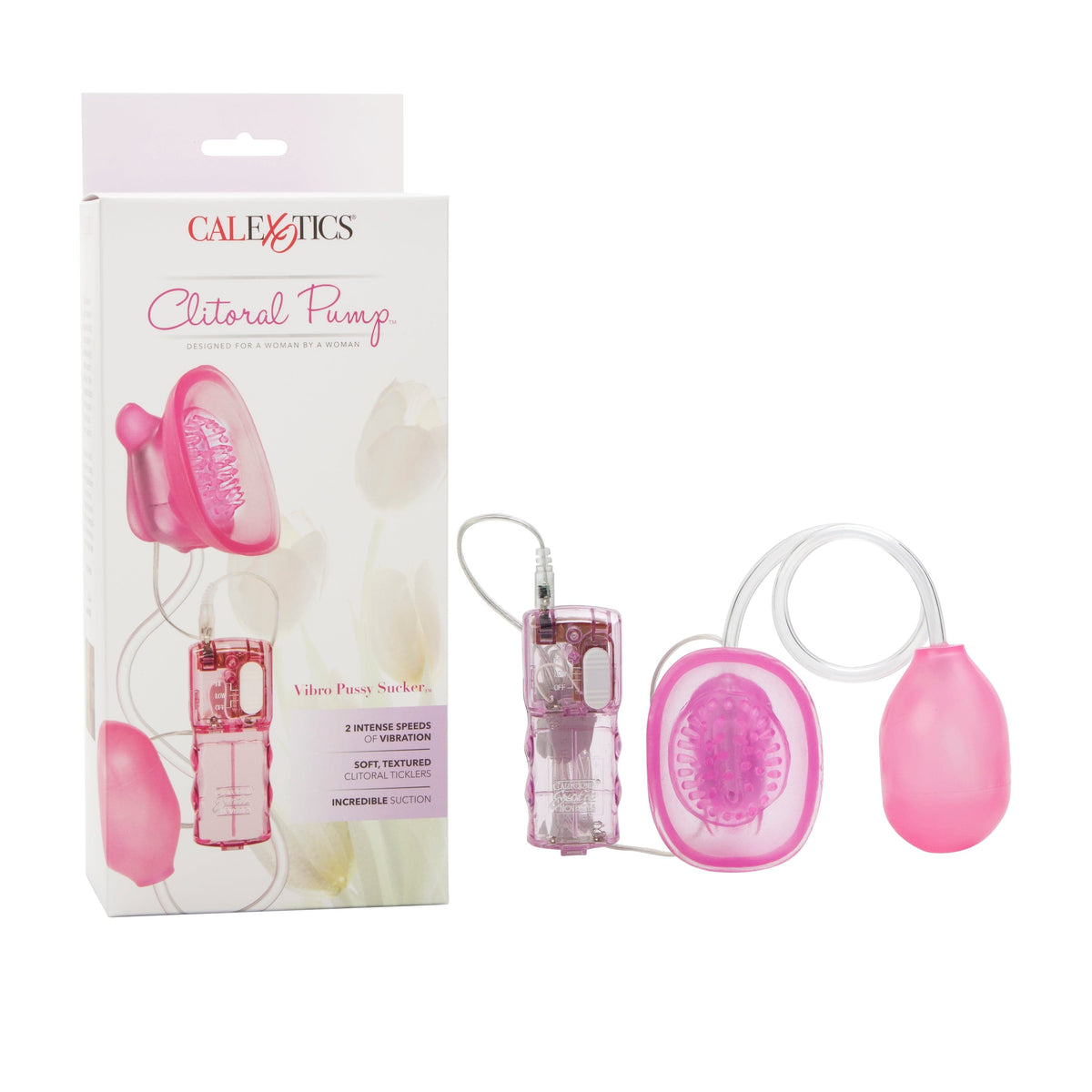 California Exotics - Intimate Clitoral Pump Vibro Pussy Sucker (Pink) -  Clitoral Pump (Vibration) Non Rechargeable  Durio.sg
