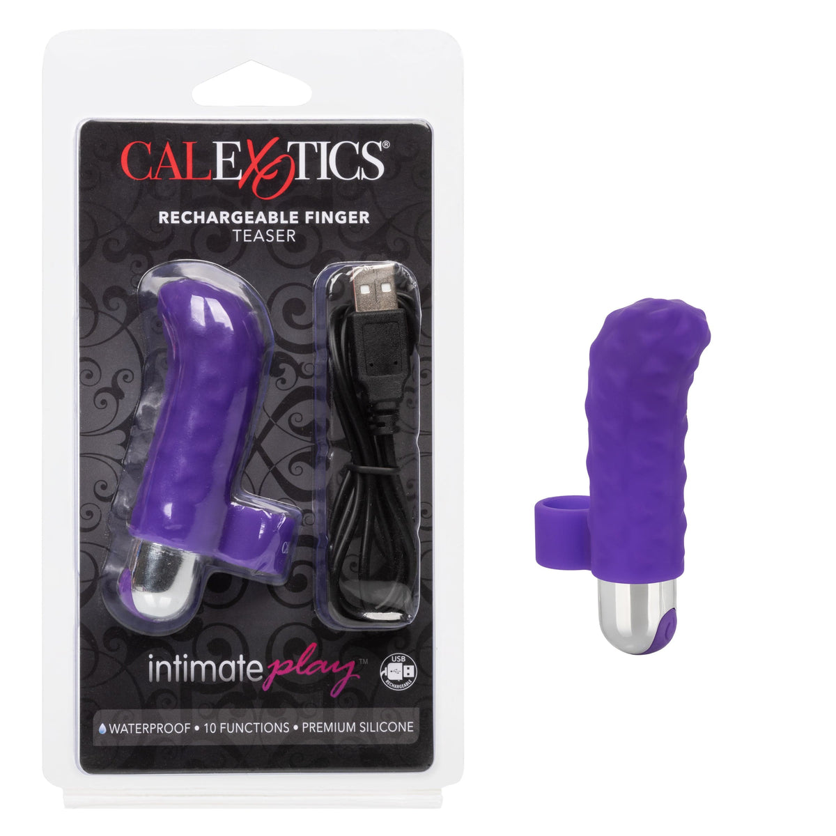 California Exotics - Intimate Play Rechargeable Finger Teaser Clit Massager (Purple) -  Clit Massager (Vibration) Rechargeable  Durio.sg