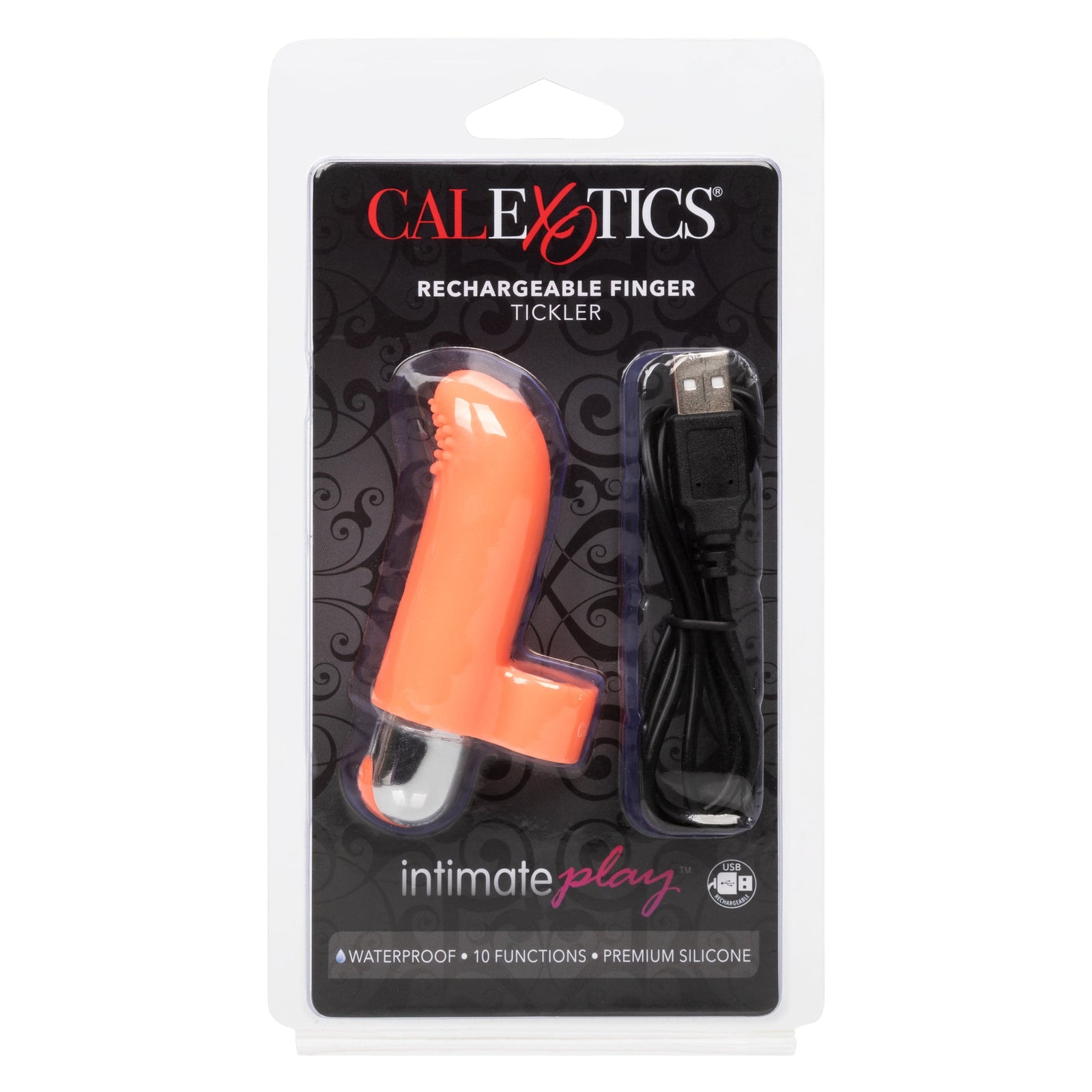 California Exotics - Intimate Play Rechargeable Finger Tickler Clit Massager (Orange) -  Clit Massager (Vibration) Rechargeable  Durio.sg