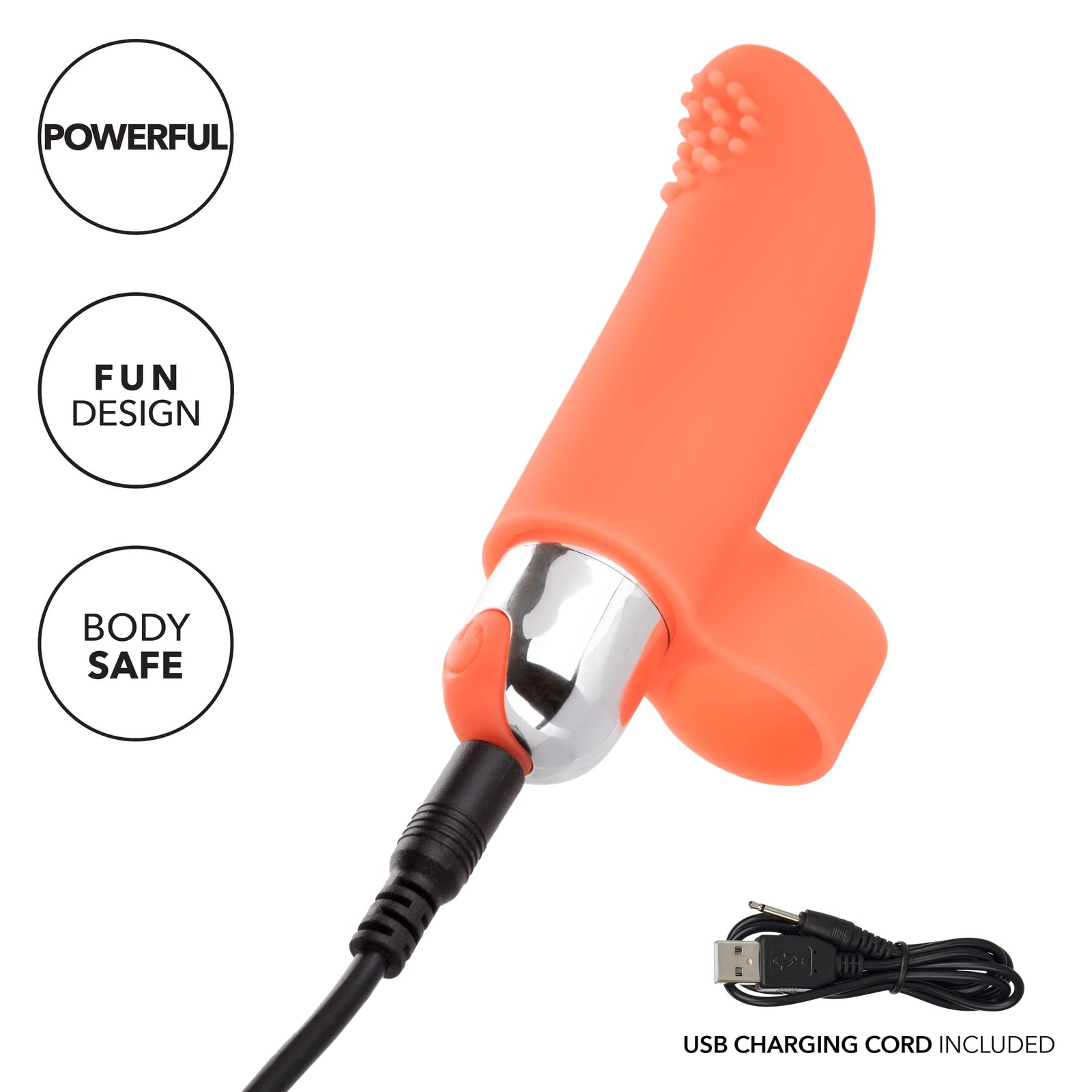 California Exotics - Intimate Play Rechargeable Finger Tickler Clit Massager (Orange) -  Clit Massager (Vibration) Rechargeable  Durio.sg