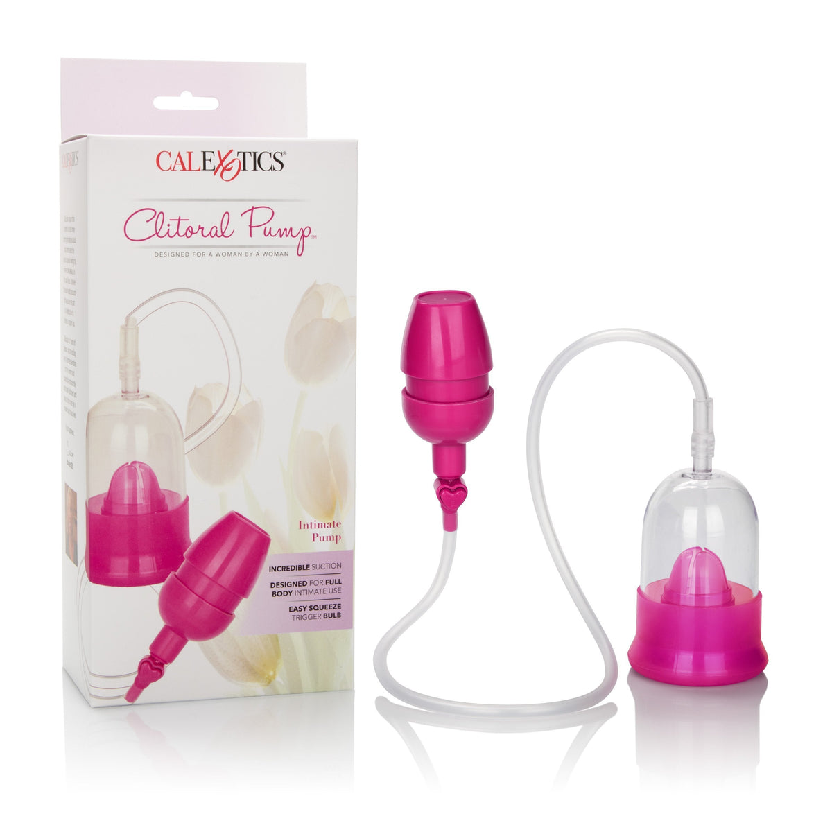 California Exotics - Intimate Pump Sensual Body Pump (Pink) -  Clitoral Pump (Non Vibration)  Durio.sg