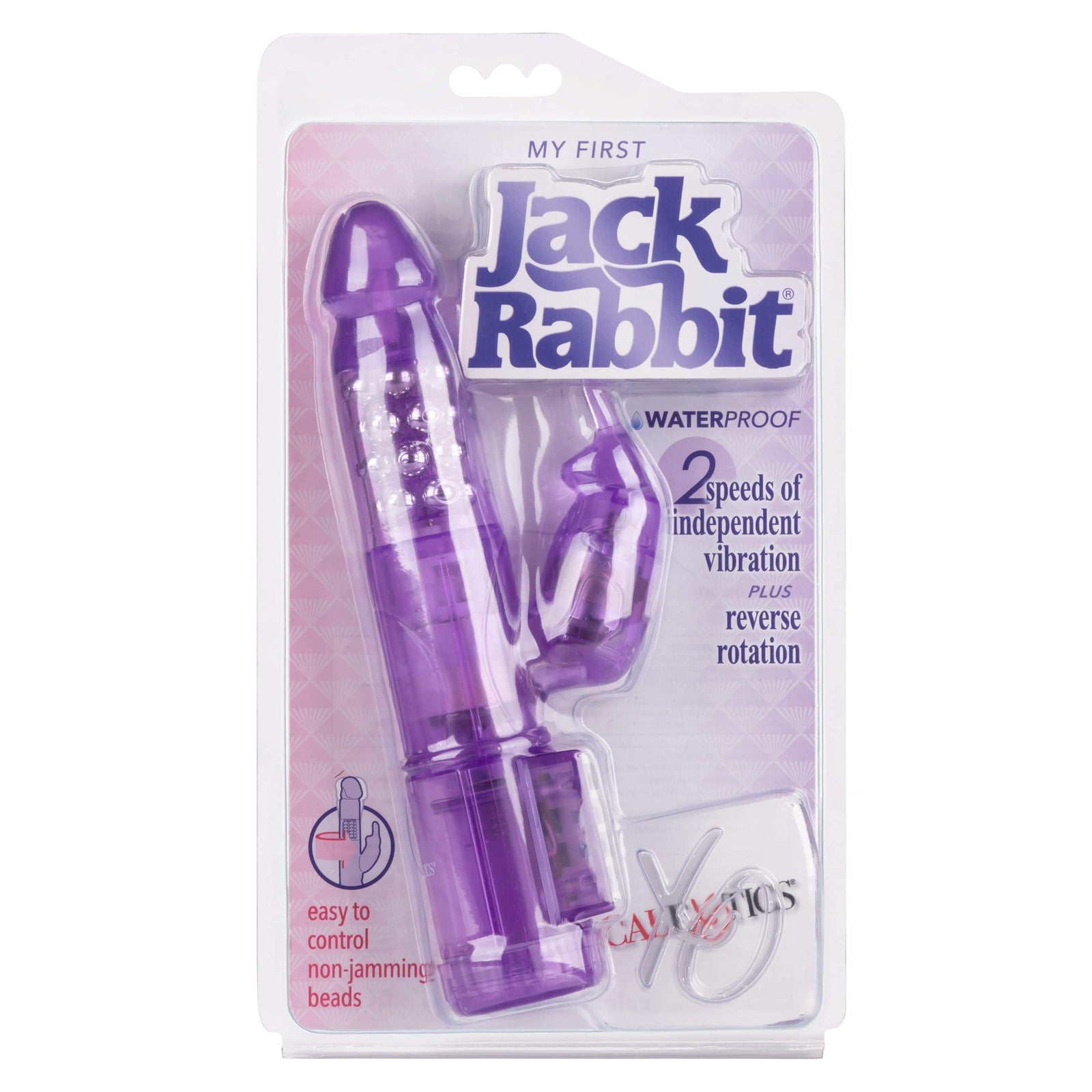 California Exotics - Jack Rabbit My First Jack Rabbit Vibrator (Purple) -  Rabbit Dildo (Vibration) Non Rechargeable  Durio.sg