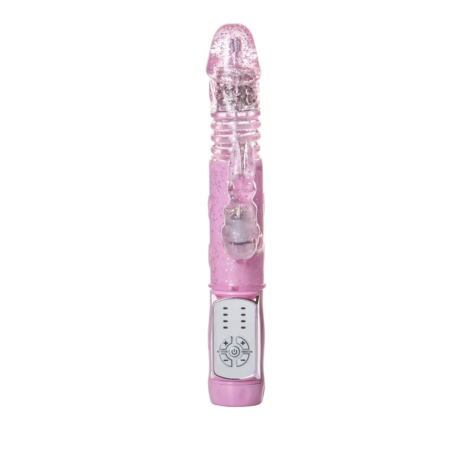 California Exotics - Jack Rabbit Petite Thrusting Jack Rabbit Vibrator (Pink) -  Rabbit Dildo (Vibration) Non Rechargeable  Durio.sg