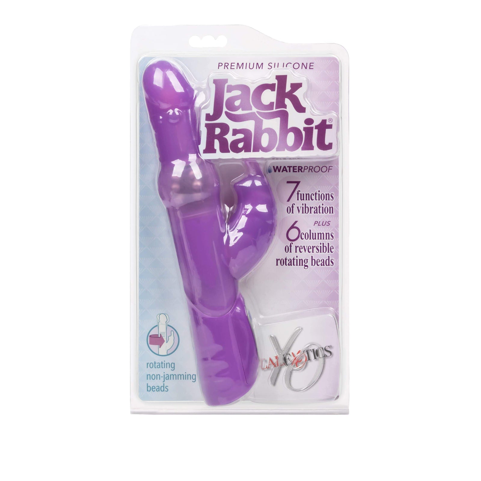 California Exotics - Jack Rabbit Premium Silicone Jack Rabbit Vibrator (Purple) -  Rabbit Dildo (Vibration) Non Rechargeable  Durio.sg