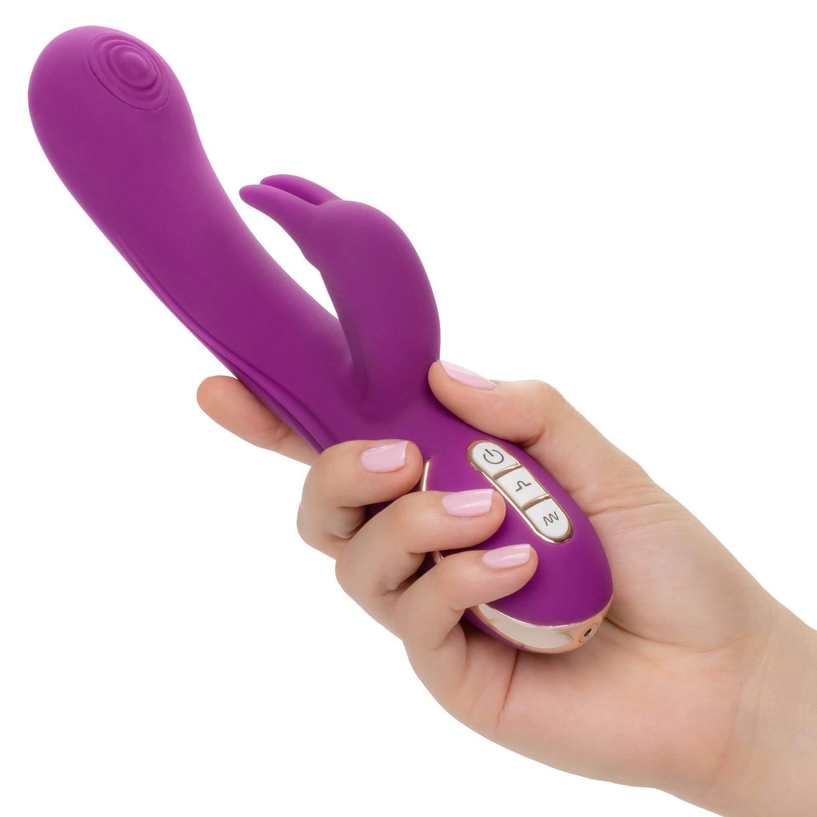 California Exotics - Jack Rabbit Signature Silicone Thumping Rabbit Vibrator (Purple) -  Rabbit Dildo (Vibration) Rechargeable  Durio.sg
