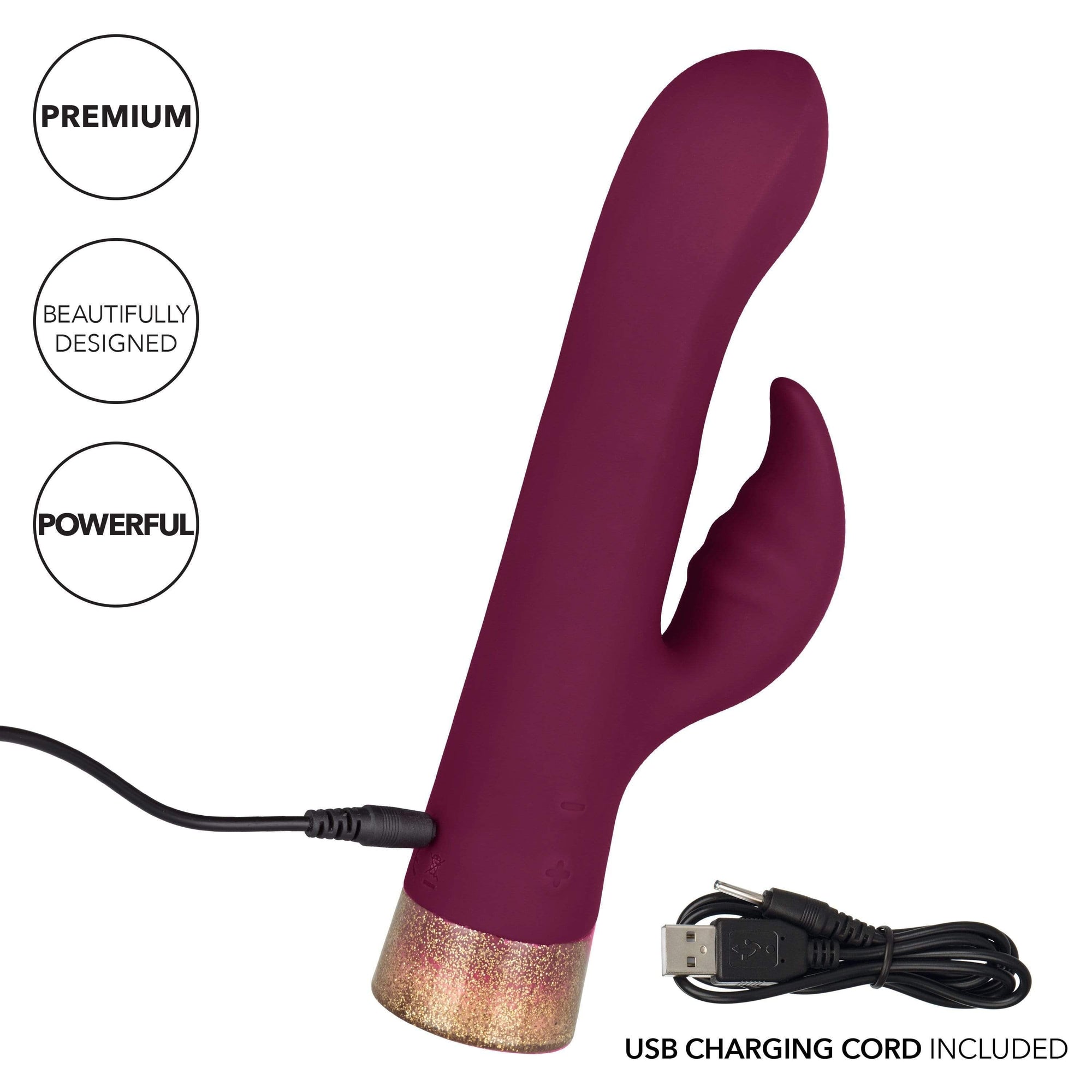 California Exotics - Jopen Starstruck Affair Luxurious Silicone Rabbit Massager (Red) -  Rabbit Dildo (Vibration) Rechargeable  Durio.sg