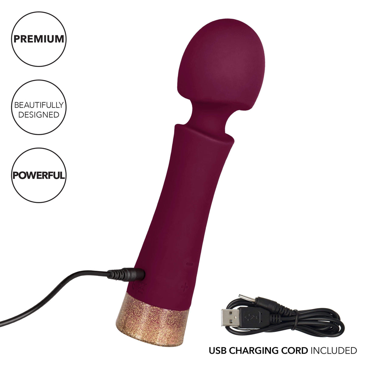 California Exotics - Jopen Starstruck Romance Luxurious Silicone Wand Massager (Red) -  Wand Massagers (Vibration) Rechargeable  Durio.sg