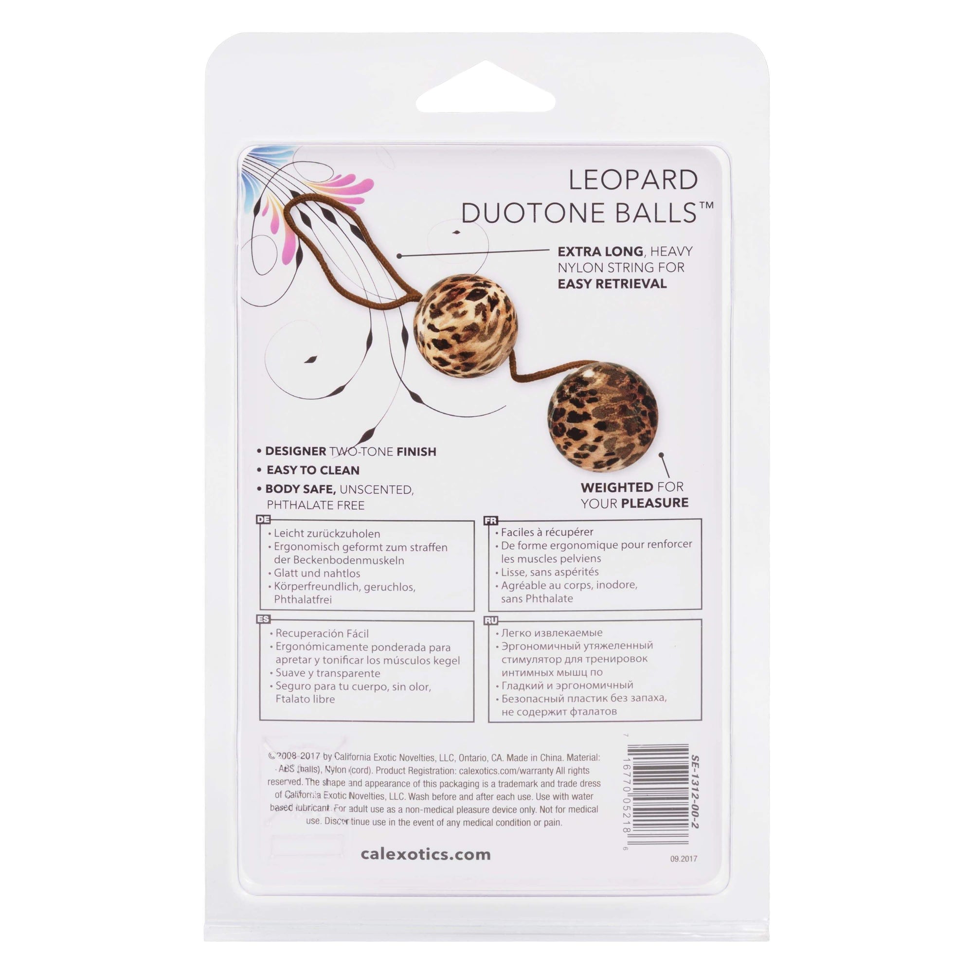 California Exotics - Leopard Duotone Weighted Kegel Balls (Leopard) -  Kegel Balls (Non Vibration)  Durio.sg