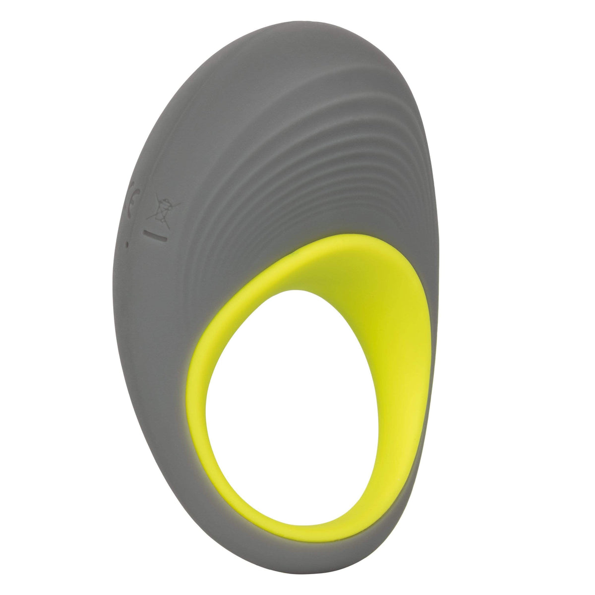 California Exotics - Link Up Edge Vibrating Cock Ring (Grey) -  Silicone Cock Ring (Vibration) Rechargeable  Durio.sg
