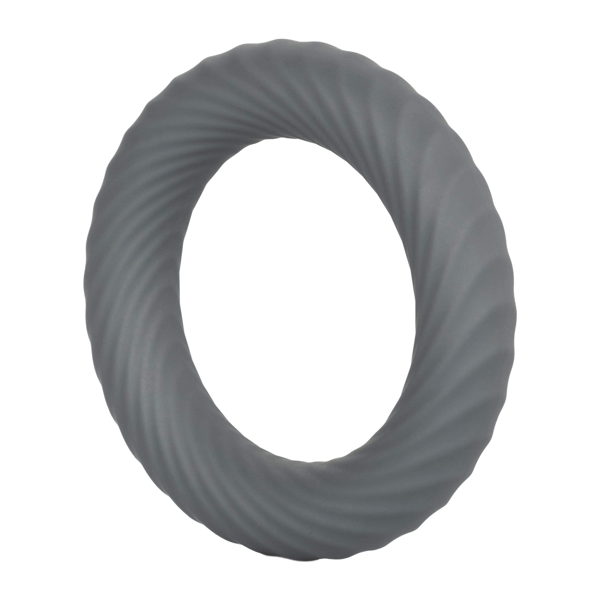 California Exotics - Link Up Edge Vibrating Cock Ring (Grey) -  Silicone Cock Ring (Vibration) Rechargeable  Durio.sg