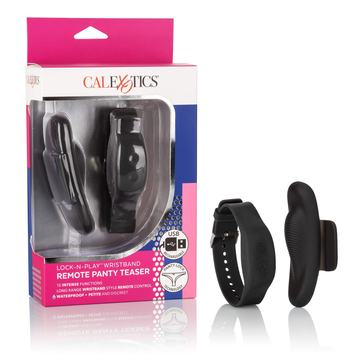 California Exotics - Lock-N-Play Wristband Remote Panty Vibrator (Black) -  Panties Massager Remote Control (Vibration) Rechargeable  Durio.sg