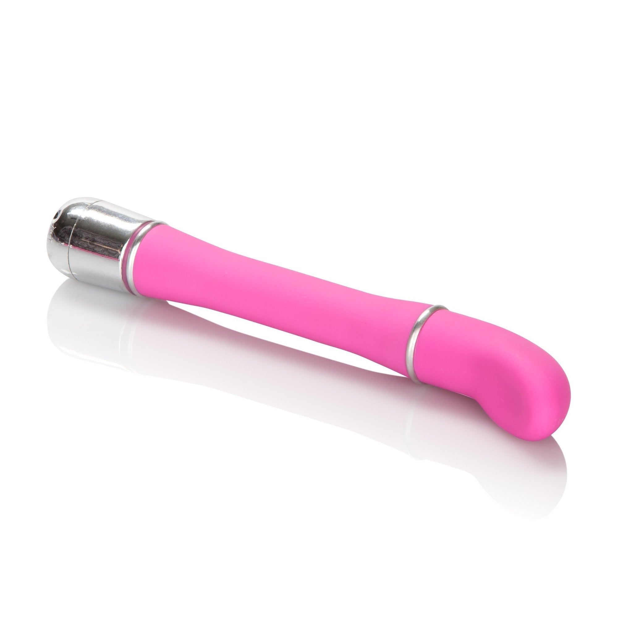 California Exotics - Lulu Satin Scoop Mini Vibrator (Pink) -  G Spot Dildo (Vibration) Non Rechargeable  Durio.sg