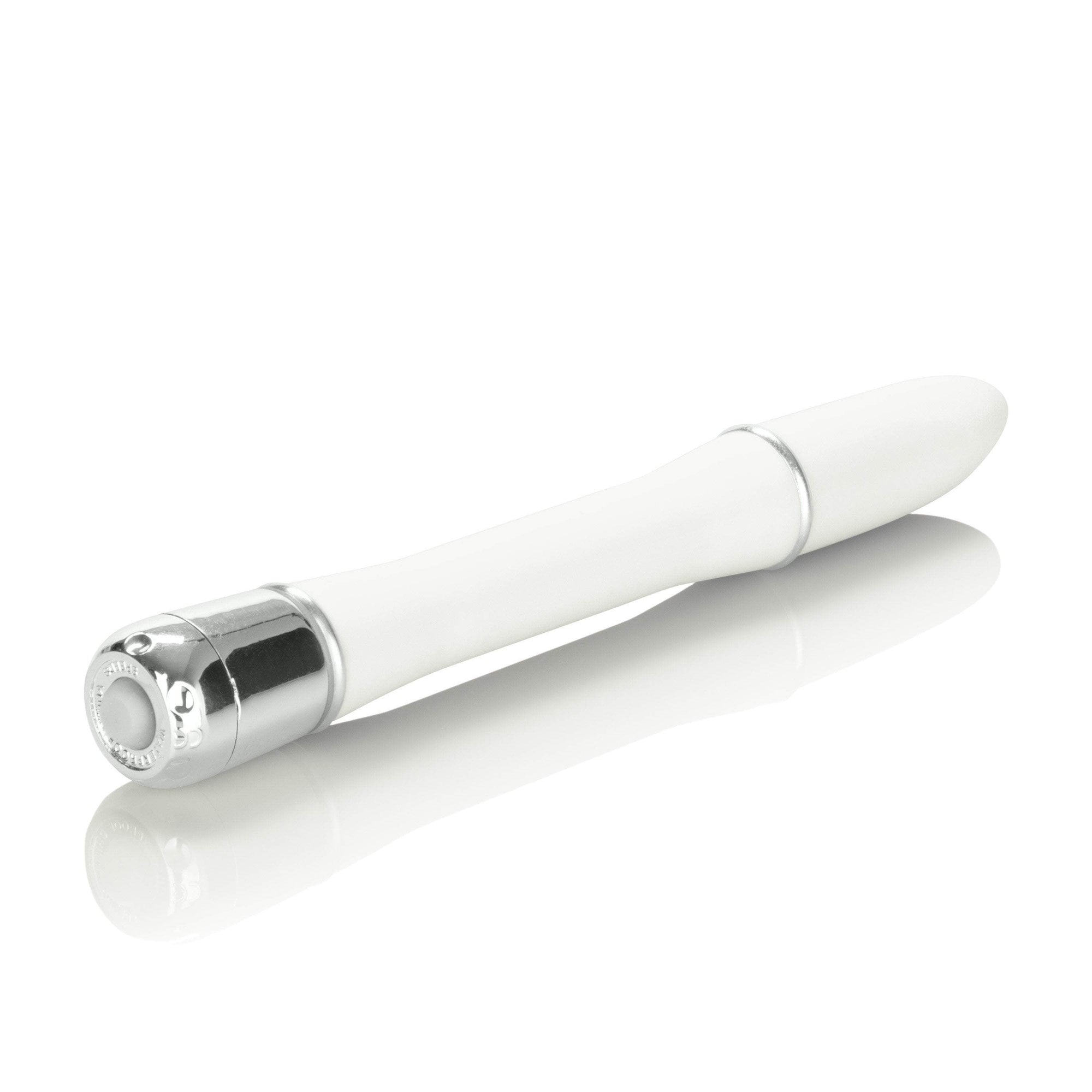 California Exotics - Lulu Satin Touch Mini Vibrator (White) -  Non Realistic Dildo w/o suction cup (Vibration) Non Rechargeable  Durio.sg