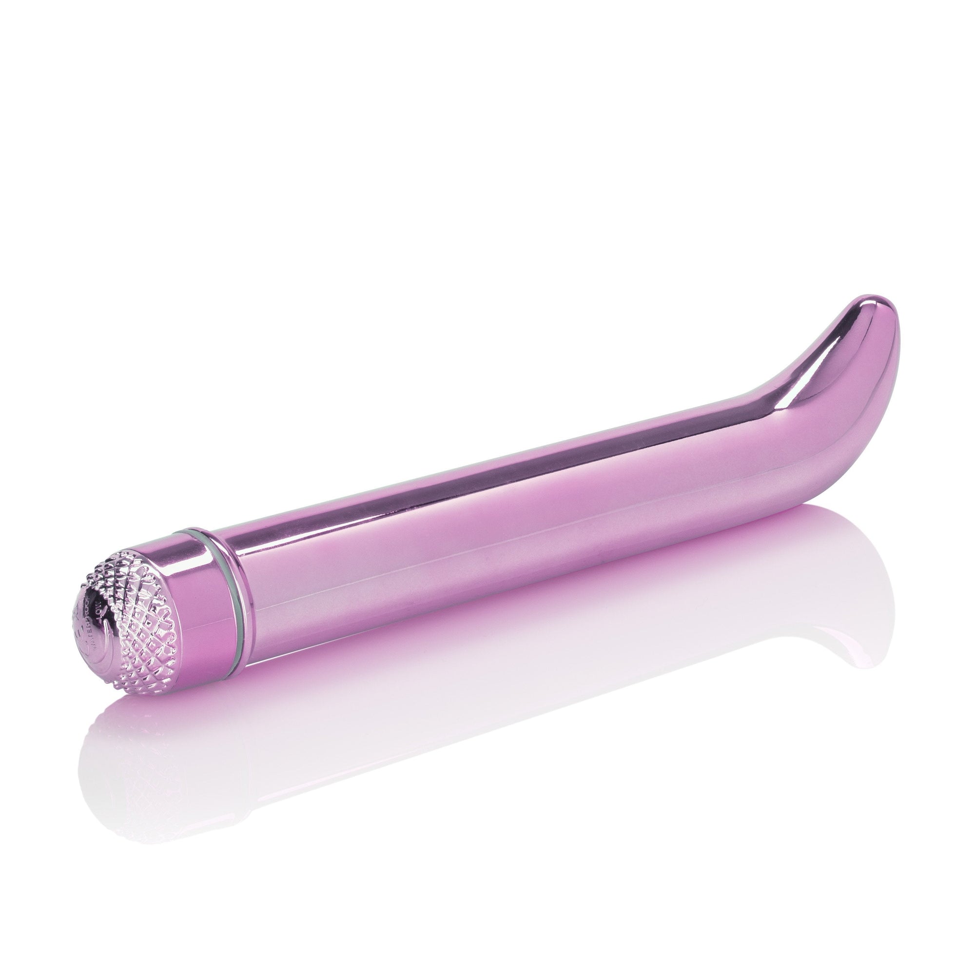 California Exotics - Metallic Shimmer G Signature Vibrator (Pink) -  G Spot Dildo (Vibration) Non Rechargeable  Durio.sg