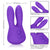 California Exotics - Mini Marvels Silicone Marvelous Bunny Clit Massager  (Purple) -  Clit Massager (Vibration) Rechargeable  Durio.sg