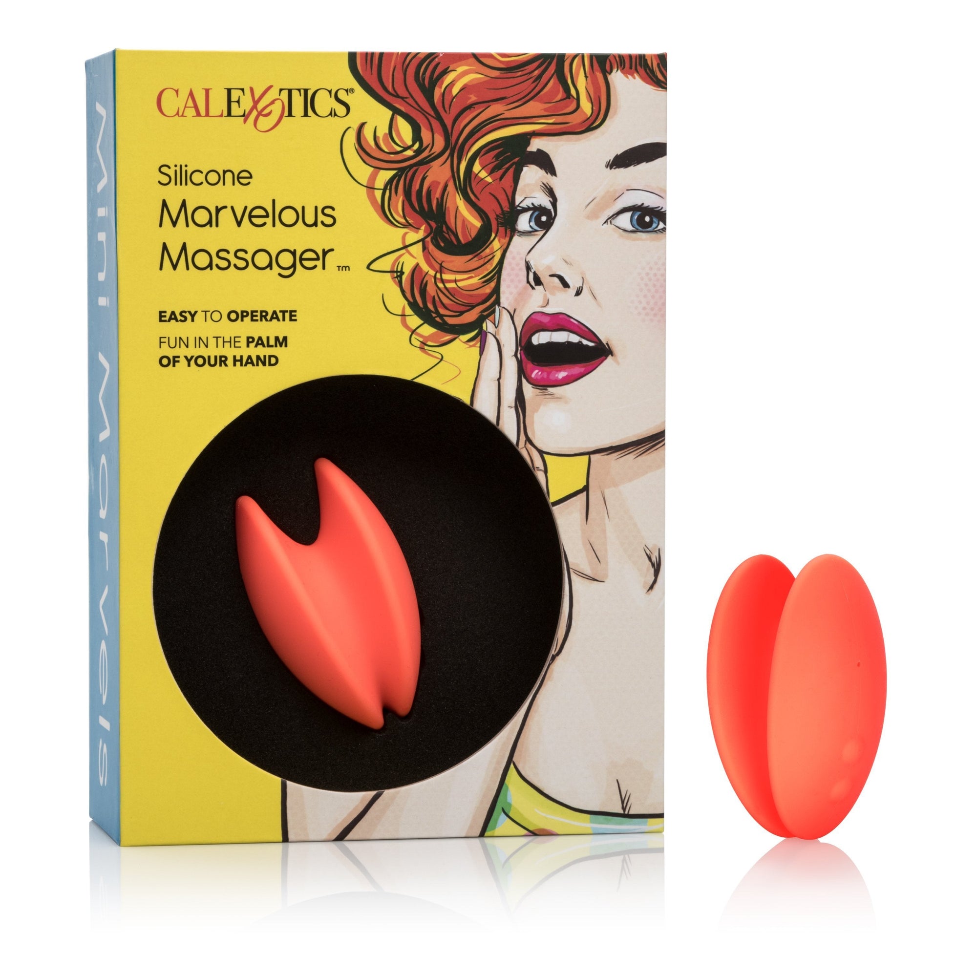 California Exotics - Mini Marvels Silicone Marvelous Clit Massager (Orange) -  Clit Massager (Vibration) Rechargeable  Durio.sg