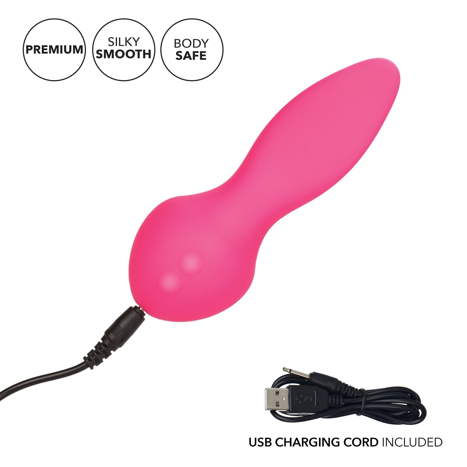 California Exotics - Mini Marvels Silicone Marvelous Flicker Clit Massager (Pink) -  Clit Massager (Vibration) Rechargeable  Durio.sg
