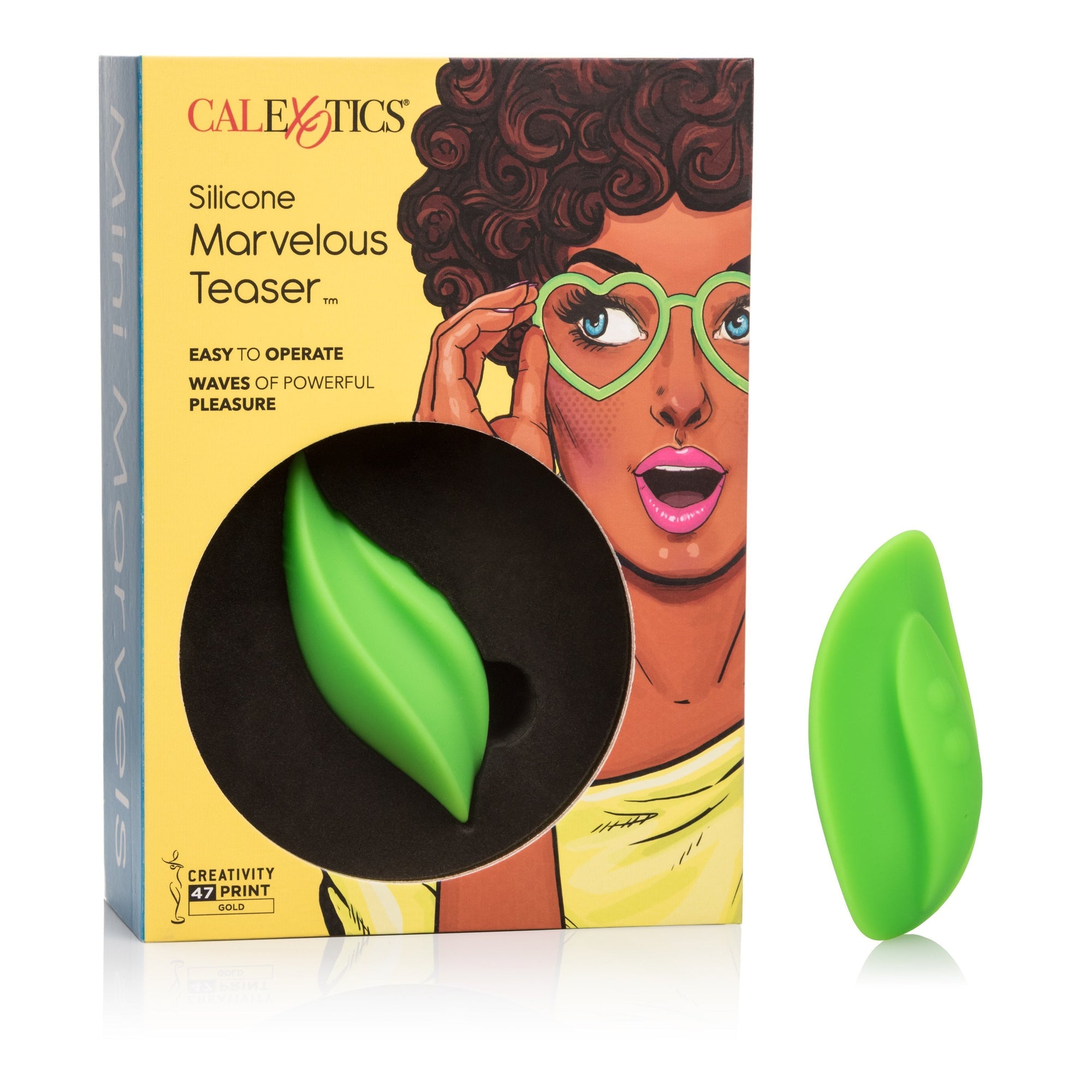 California Exotics - Mini Marvels Silicone Marvelous Teaser Clit Massager (Green) -  Clit Massager (Vibration) Rechargeable  Durio.sg