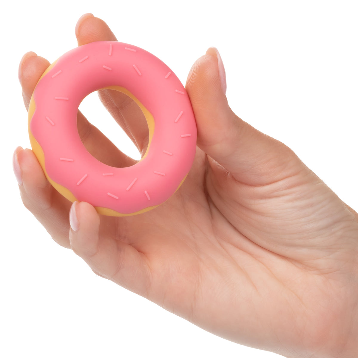 California Exotics - Naughty Bits Dickin Donuts Silicone Donut Cock Ring (Pink) -  Silicone Cock Ring (Non Vibration)  Durio.sg