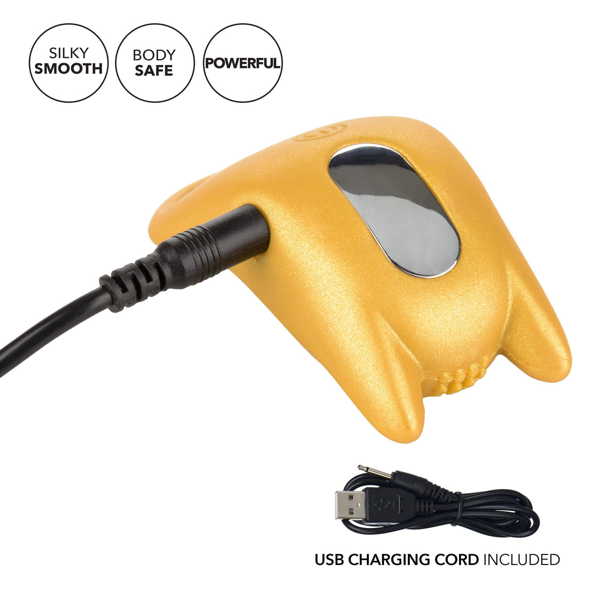 California Exotics - Naughty Bits Horny AF Vibrating Cock Ring (Yellow) -  Silicone Cock Ring (Vibration) Rechargeable  Durio.sg