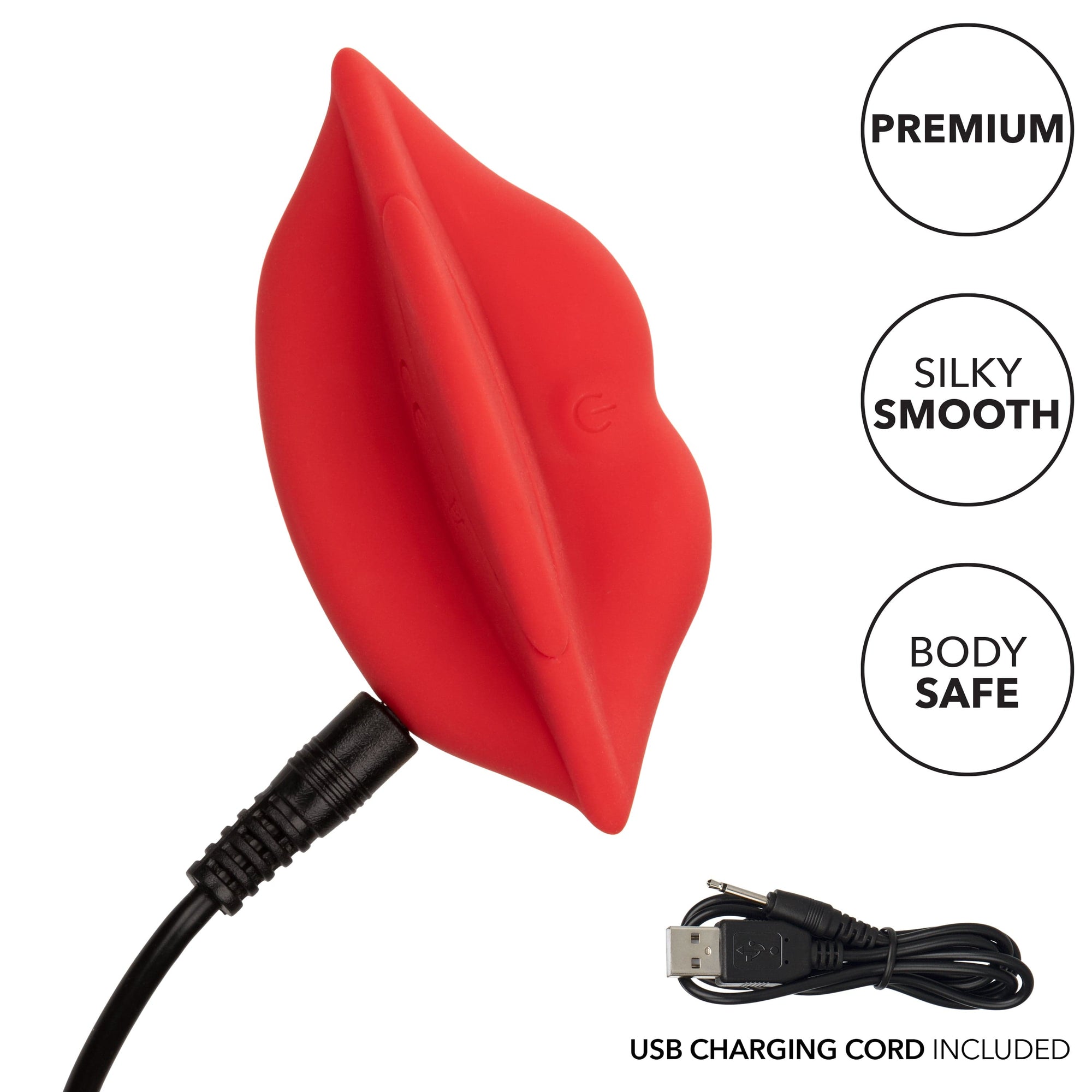 California Exotics - Naughty Bits Muah Discreet Mini Vibrator (Red) -  Discreet Toys  Durio.sg