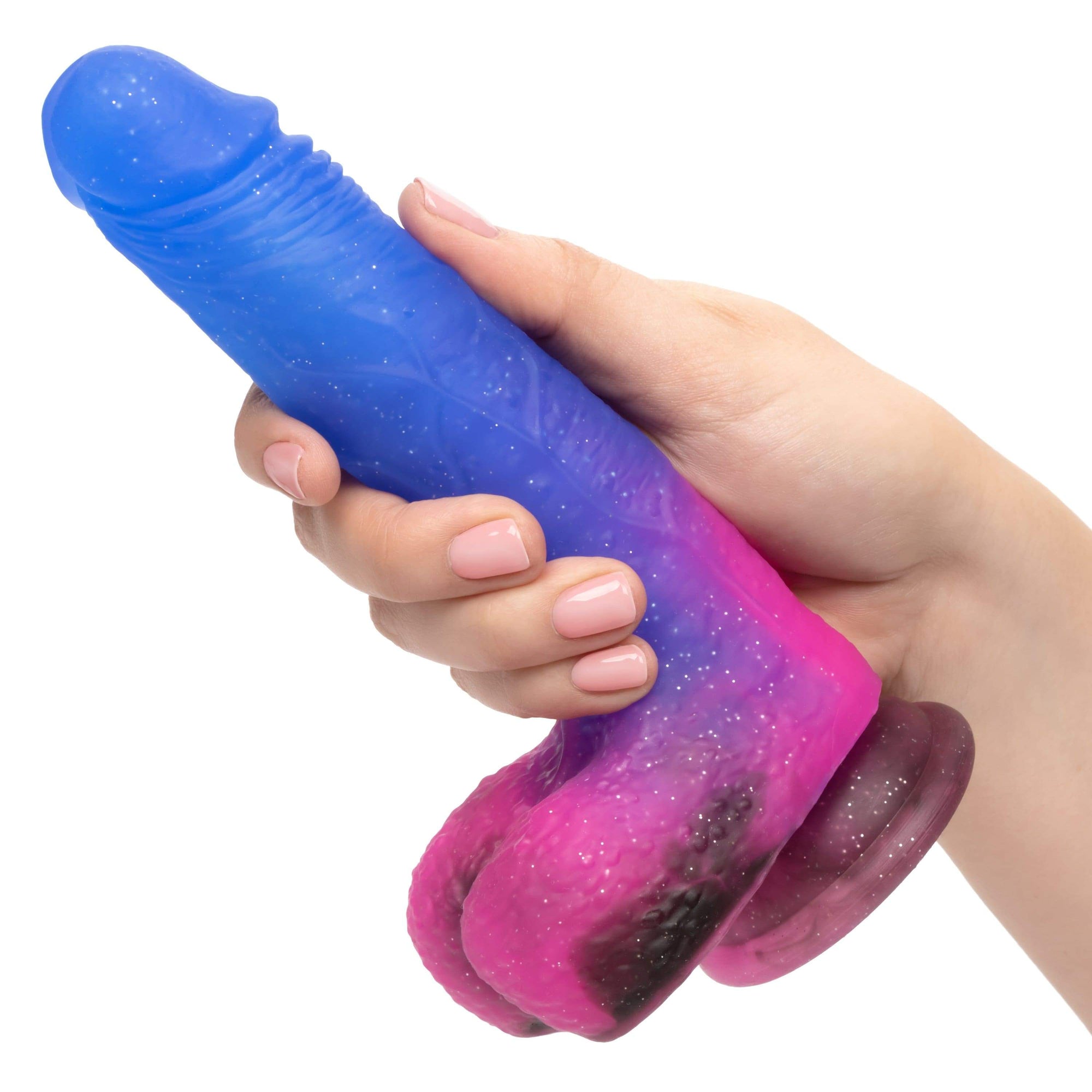 California Exotics - Naughty Bits Ombre Hombre Vibrating Dildo (Purple) -  Realistic Dildo with suction cup (Vibration) Rechargeable  Durio.sg