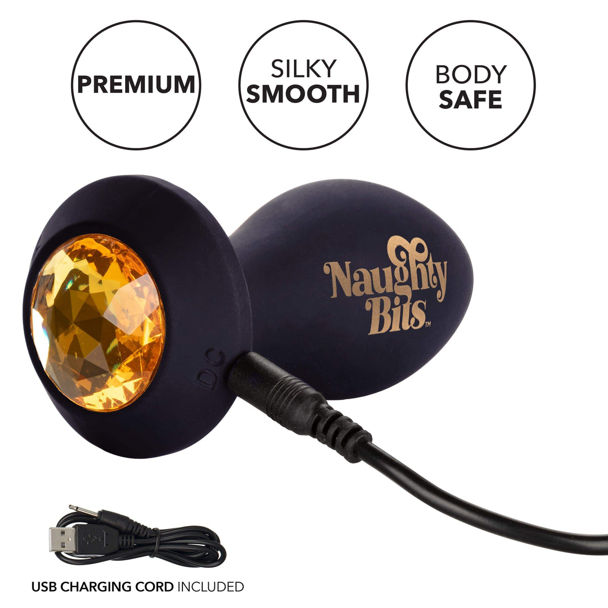 California Exotics - Naughty Bits Shake Your Ass Petite Vibrating Butt Plug (Black) -  Anal Plug (Vibration) Rechargeable  Durio.sg