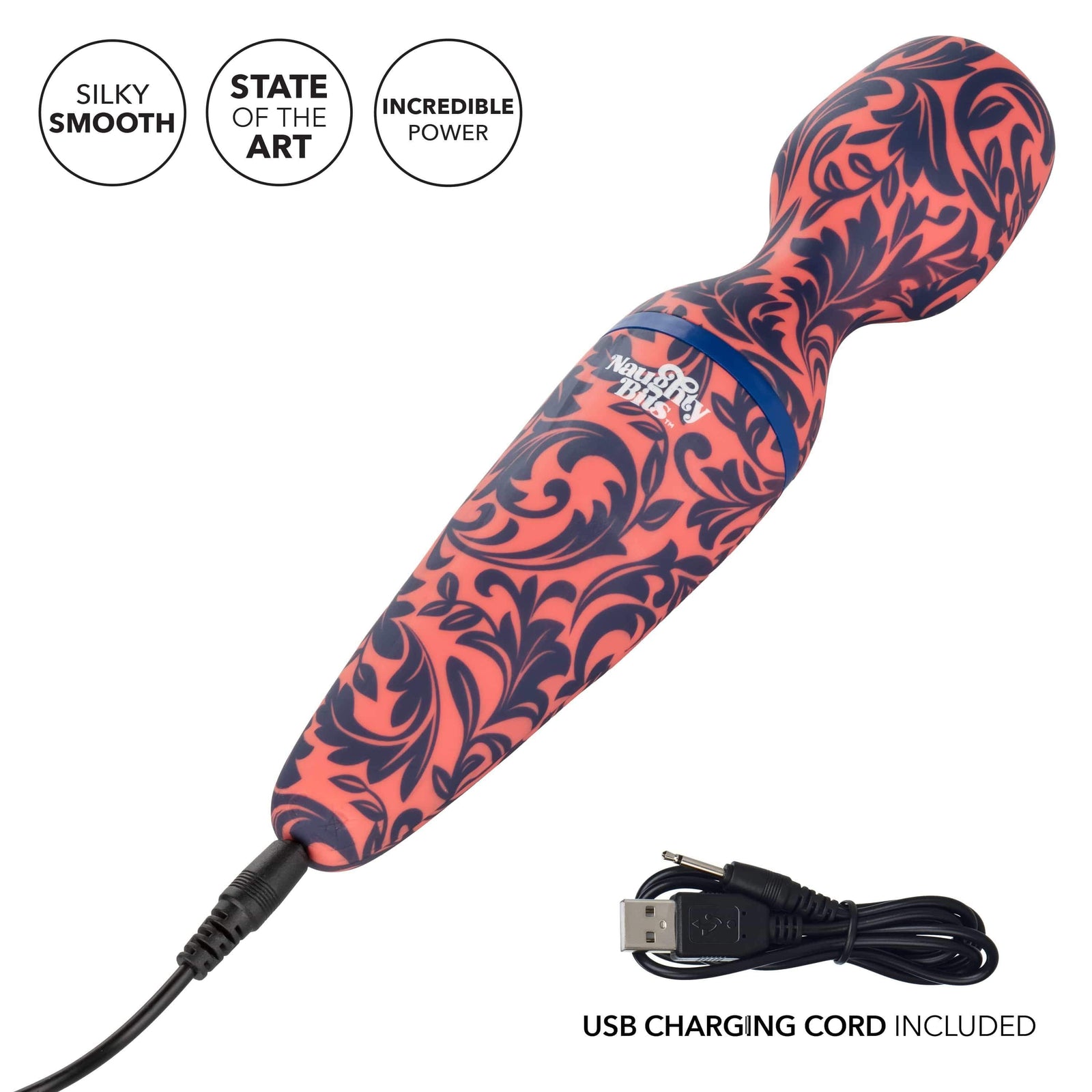 California Exotics - Naughty Bits W I L F Wand Id Like to Fuck Wand Massager (Pink) -  Wand Massagers (Vibration) Rechargeable  Durio.sg