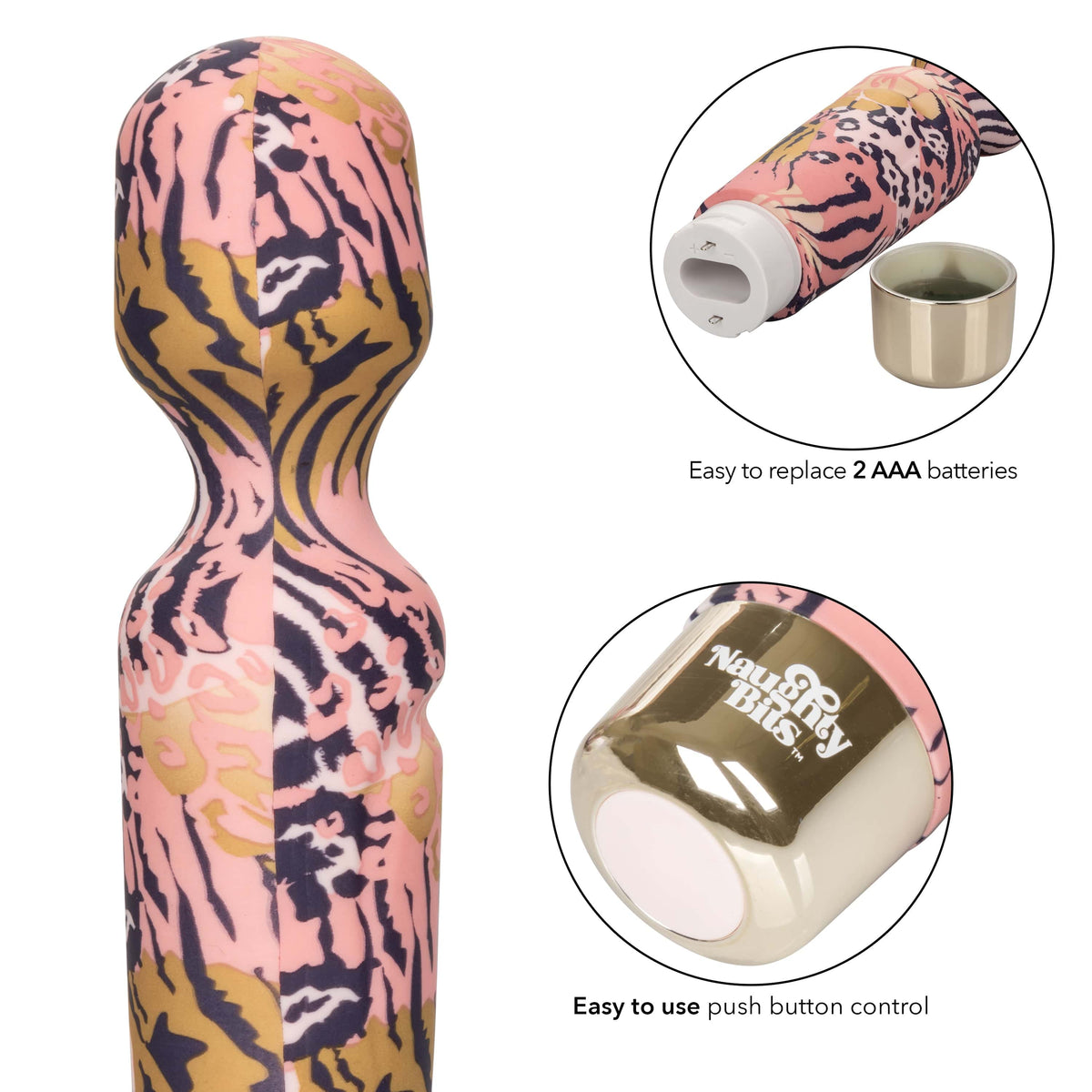 California Exotics - Naughty Bits WTF Wand To Fuck Wand Massager (Multi Colour) -  Wand Massagers (Vibration) Non Rechargeable  Durio.sg