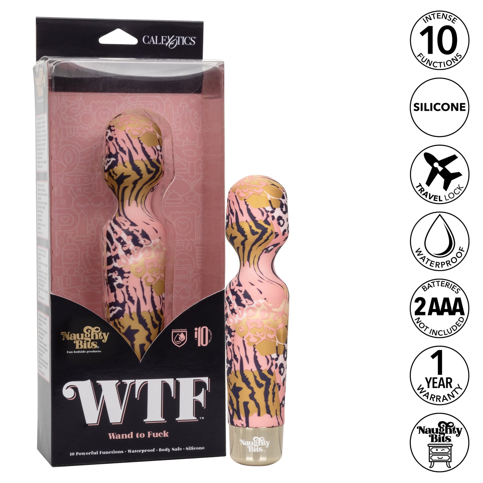California Exotics - Naughty Bits WTF Wand To Fuck Wand Massager (Multi Colour) -  Wand Massagers (Vibration) Non Rechargeable  Durio.sg