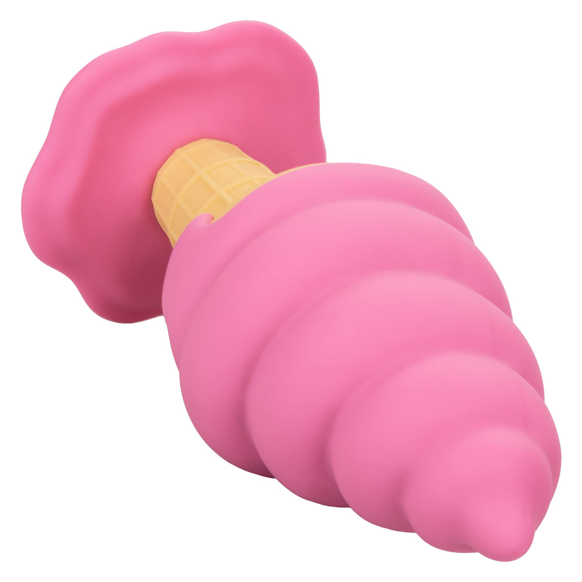 California Exotics - Naughty Bits Yum Bum Ice Cream Cone Butt Plug (Pink) -  Anal Plug (Non Vibration)  Durio.sg