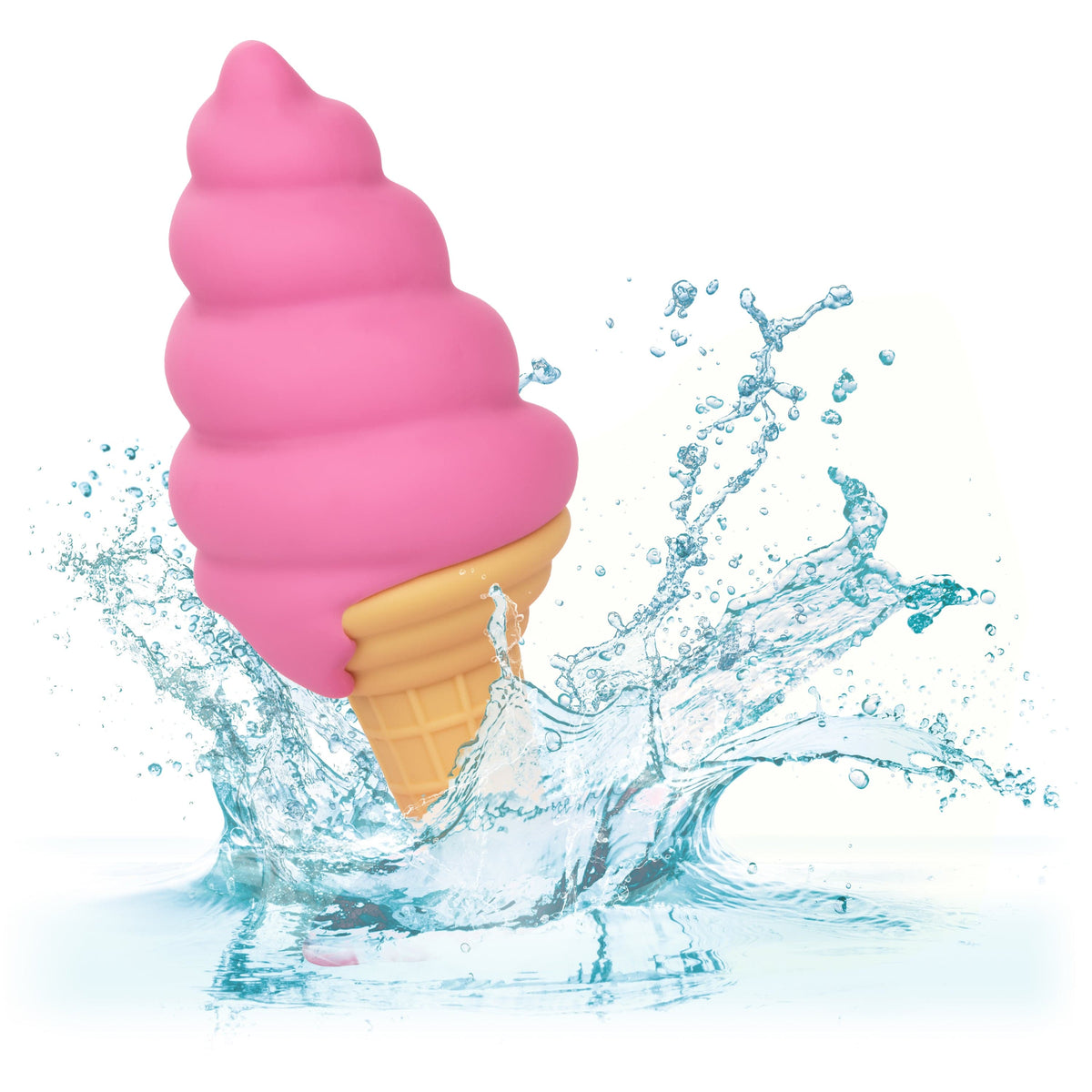 California Exotics - Naughty Bits Yum Bum Ice Cream Cone Butt Plug (Pink) -  Anal Plug (Non Vibration)  Durio.sg