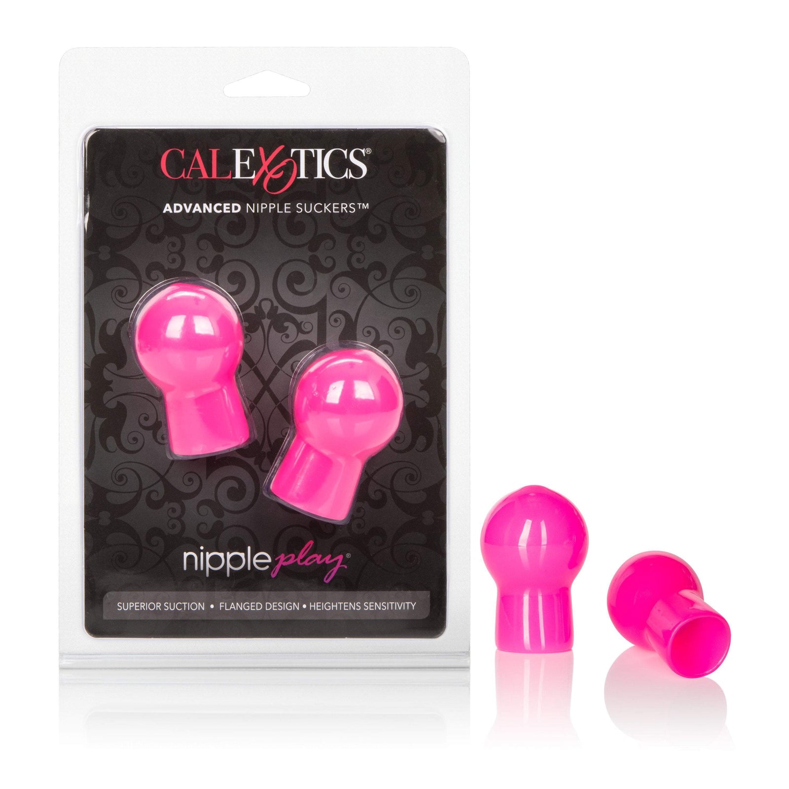 California Exotics - Nipple Play Advanced Nipple Suckers (Pink) -  Nipple Pumps (Non Vibration)  Durio.sg