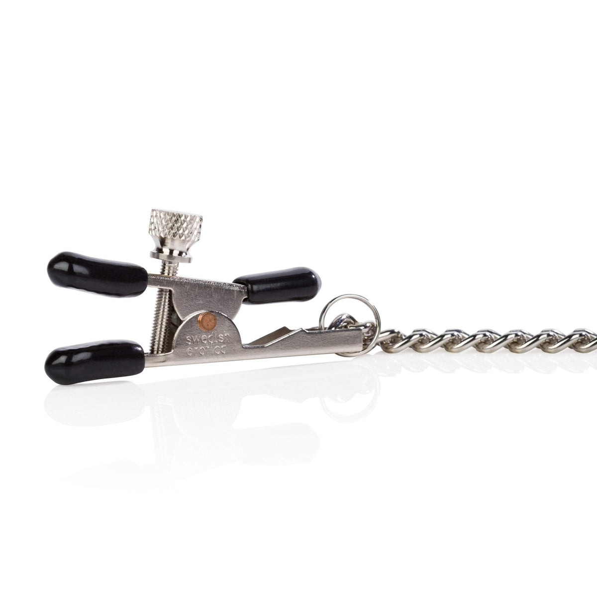 California Exotics - Nipple Play Bull Nose Nipple Clamps (Silver) -  Nipple Clamps (Non Vibration)  Durio.sg