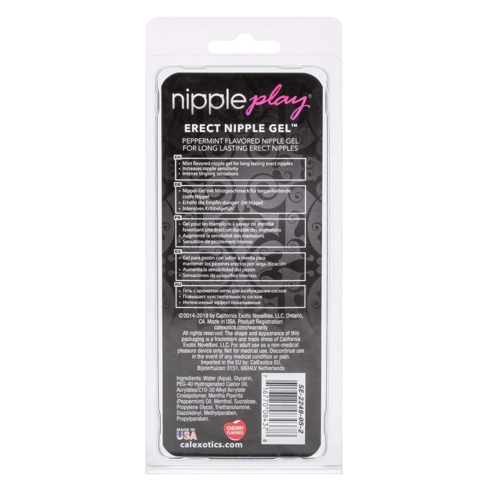 California Exotics - Nipple Play Cherry Flavored Erect Nipple Arousal Gel 15ml -  Arousal Gel  Durio.sg