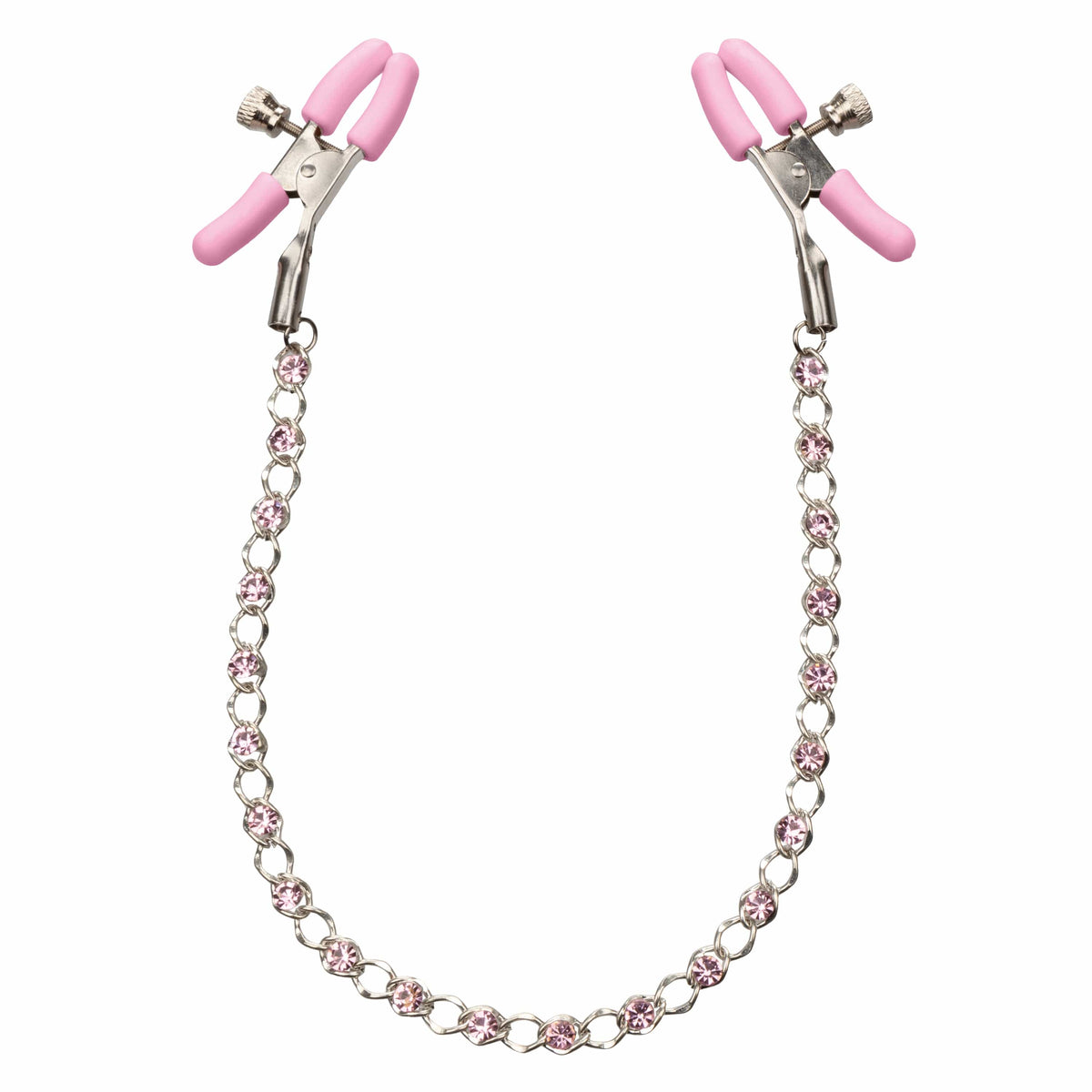 California Exotics - Nipple Play Crystal Chain Nipple Clamps (Pink) -  Panties Massager Remote Control (Vibration) Rechargeable  Durio.sg