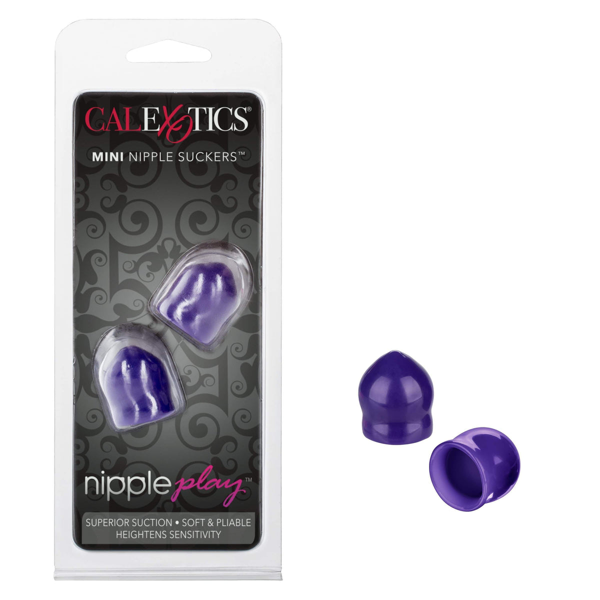 California Exotics - Nipple Play Mini Nipple Suckers (Purple) -  Nipple Pumps (Non Vibration)  Durio.sg