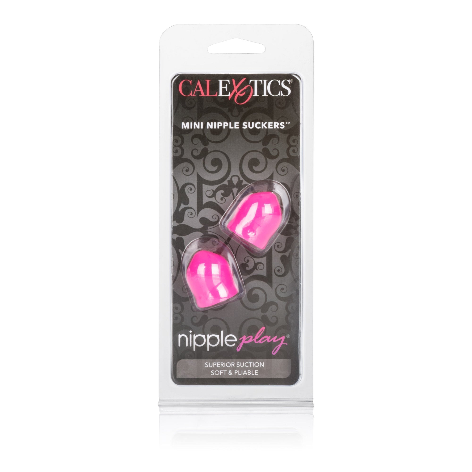 California Exotics - Nipple Play Mini Soft Nipple Suckers (Pink) -  Nipple Pumps (Non Vibration)  Durio.sg