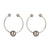 California Exotics - Nipple Play Nipple Jewelry Ring (Silver) -  Nipple Clamps (Non Vibration)  Durio.sg