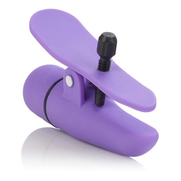 California Exotics - Nipple Play Nipplettes Clamps (Purple) -  Nipple Clamps (Vibration) Non Rechargeable  Durio.sg