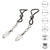 California Exotics - Nipple Play Non Piercing Nipple Jewelry Crystal Teardrop (Black) -  Nipple Clamps (Non Vibration)  Durio.sg